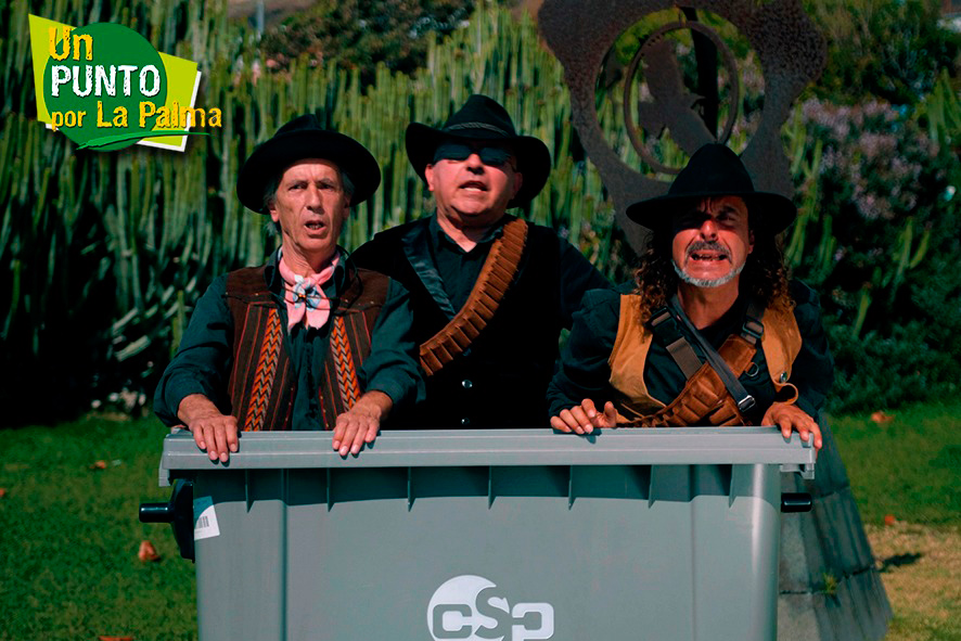 Trío Zapatista protagoniza el primer vídeo de la nueva campaña de separación de residuos ‘Un Punto por La Palma’