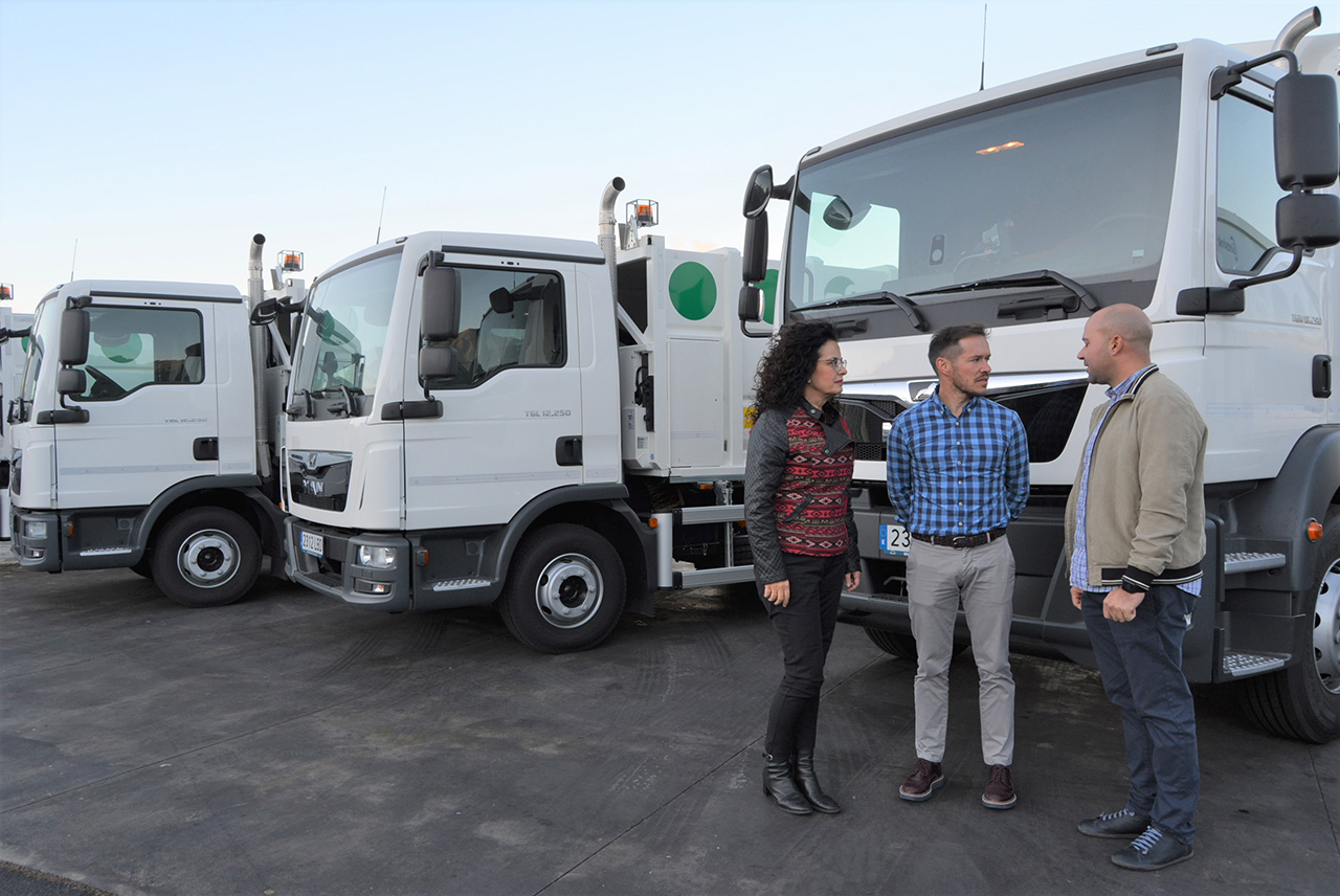 El Consorcio de Servicios renueva su flota con cinco nuevos camiones recolectores